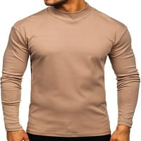 Avamo Men Slim Fit Леки тениски с дълъг ръкав пуловер Трутрини върхове Трой солиден цвят