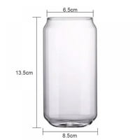 Savlot 500ml пръстен-изпускане може оформена стъклена чаша прозрачна водна бира халби сок чаша мляко чаша