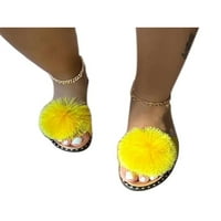 Ymiytan жени, които неплъзнеха плажни обувки къща, носещи устойчиви плоски токчета слайдове домашни устойчиви фиш