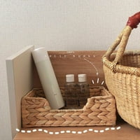 Ръчно изработена кошница за съхранение слама изтъкана водна зюмбища кошници за шкаф за маса на масата