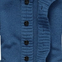 Symoid Mens Небрежни палта и якета- ежедневни твърди единични гърди с дълъг ръкав с дълъг ръкав пуловер