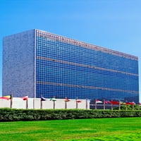 Сградата на централата на Организацията на обединените нации, Ню Йорк, щата Ню Йорк, американския плакат