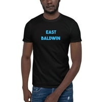 2xl Blue East Baldwin с памучна тениска с къс ръкав от неопределени подаръци