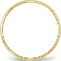 10k жълто злато 10ky ltw половин кръгла лента размер 12. Произведено в Съединените щати 1HRL020-12.5