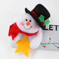 Коледна покривка на Дядо Коледа отпечатана материя за маси за зимна Коледа