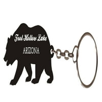 Fool Hollow Lake Arizona Suvenir Metal Bear Keychain