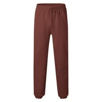 B91XZ мъжки панталони Мъжки есен и зима Висока улица мода за свободно време свободен спорт на открито пуловер панталони панталони червено, размер m