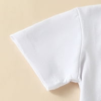 Момчета за малко дете момиче дрехи с къс ръкав карикатура отпечатани тениски върхове шорти тоалети летни дрехи