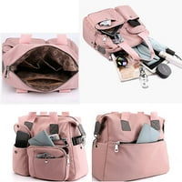 Тотални чанти за жени, леки големи чанти с много джобни чанти за рамо за пътуване в училище