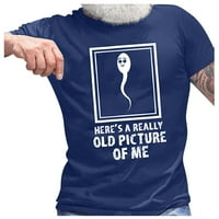 Мъжки тениска Графичен текст 3d печат улица Небрежен бутон с къс ръкав надолу от печат