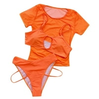 Dolkfu Bikini комплекти за жени костюм за жени Перспектива бикини натоварване Push-Up Pad Swimswear Beach-Beachear