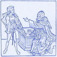 Банкер, печат на плакати от 15 век от източник на наука