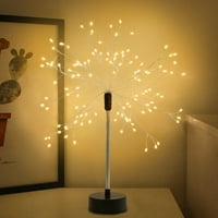 LAPALIFE LED FIREWORK SAPH LAMP, USB батерия захранваща настолна лампа за режими на спалнята, задушима звездни избухнали светлини Духово дърво с дистанционно за парти коледна укр?