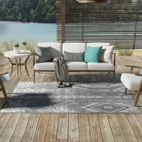 Outdoor Ogooplario Collection Area Rust Red - 5'3 x8 '