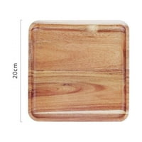 Норби дървена чиния дървена тава правоъгълна кафе закуска хляб табла плодове табла дървена прибори за хранене кухня