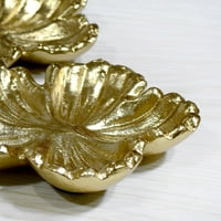 Ръчно изработено декоративно златно цветно покритие алуминиева тава 039ab