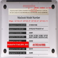 Калъф Kaishek Hard Shell само за пуснат MacBook Pro S с ретина дисплей Touch Bar Модел: A Purple Series 0458