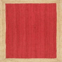 Авгари творение червен килим правоъгълник естествен юта сплетен стил бегач килим за килим парцал килим за врата mat-