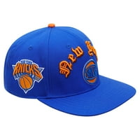Pro Pro Pro Standard Blue New York Knicks Стара английска шапка Snapback - OSFA