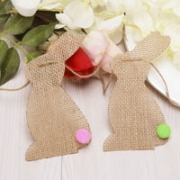 Sunjoy Tech PartyProps Заек Burlap Garland