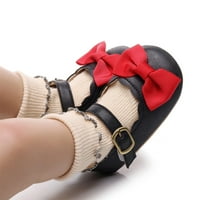 Бебешки обувки момичета единични обувки лък тиет първи пешеходци обувки за краткия каишка за малко дете меко дъно дишащо дете обувки