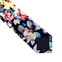 Памучни копринени връзки за мъже кльощави вратовръзки отпечатани флорални cot20