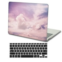 Kaishek Hard Shell само съвместим MacBook Pro S без докосване + черен капак на клавиатурата A1398, Flower 1634