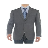 Luciano Natazzi Mens два бутони 160 Wool Blazer Pocket Pocket Suit