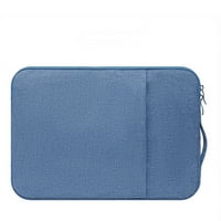 Лаптоп ръкав, съвместим с MacBook, тетрадка, полиестерна вертикална ярка тъкан акварелна чанта с джобно светло синьо