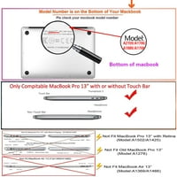 Kaishek само съвместим MacBook Pro 13 Case - Издаден модел A2338 A2289 A2251 A2159 A1989 A1706 A1708, твърд капак на пластмасовия защитен калъф, розова серия 0688