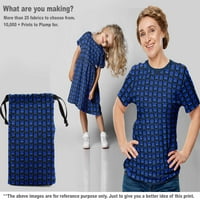 OneOone Cotton Poplin Twill Blue Fabric Geometric Dress Material Fabric Print Fabric от двора