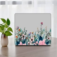 Kaishek Hard Case Shell Cover съвместим MacBook Pro 14 Модел A A M1, Type C Flowers 225