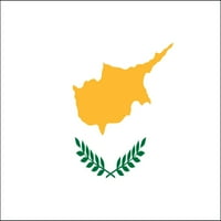 Кипър 2 '3' вътрешен полиестер флаг