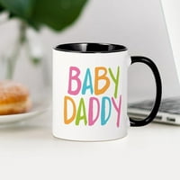 Cafepress - бебешка чаша за татко - унция керамична чаша - чаша чай за новост кафе