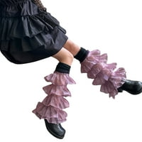 Sprifallbaby жени дълги бедрени чорапи за подгряващи крака на краката разрошени дантелени пачуърки за багажници покривки за улично облекло за улично облекло