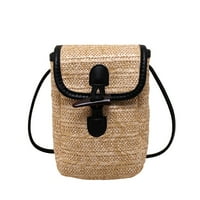 Жени Crossbody чанти модна тъкана малка бохо портмоне проста елегантна портмоне от бохемия