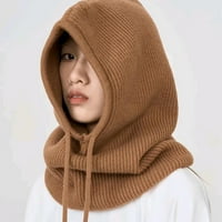 Fvwitlyh Furry Hat Winter Women Platited Cap Pullover Woul