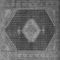 Ahgly Company вътрешен правоъгълник медальон сиви традиционни килими, 6 '9'