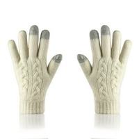 OAVQHLG3B ръкавици неплъзгащи се сензорни ръкавици Жени зимни плетени топли ръкавици жени жени