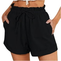 Tdoqot Juniors Shorts- Случайни памучни бельо Дамски къси панталони Черни размери 4