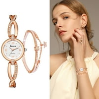 Колеж в стил малки фини гривни часовник моден диамантен студентски гривен часовник розово злато и розово, аксесоари