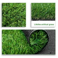 Премиум изкуствена трева 10 '49' реалистична фалшива трева луксозна трева синтетична трева дебела трева домашен любимец -перфектно за вътрешен външен пейзаж - Персонализирани размери налични