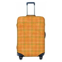 Полиестер еластичен багаж, оранжев райета решетъчна пътека куфар за прах за прах за куфар с колела