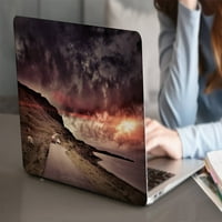 Kaishek Hard Shell Cover Съвместим MacBook Air S с Touch ID USB Type-C + Black Keyboard Cover Model: a a a