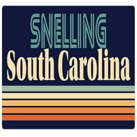 Snelling Южна Каролина Винилов стикер Стикер ретро дизайн