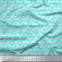 Soimoi памук Poplin Fabric Fabric Ship Wheel & Sailboat Shirting Print Fabric край двора