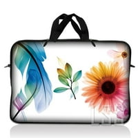 Торбичка за чанта за лаптоп с ръкави с дръжка за 17.4 17.3 17 16 Apple MacBook, GW, Acer, Asus, Dell, HP, Sony, Toshiba, маргаритка листа от цветя флорални