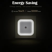 Ledander Auto Light Sensor LED стая Нощна светлина Smart Plug in Wall Lamp за домашна спалня кухня