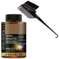 6RR 6. Ремонт на Joico Lumishine+ Demi-Permanent Color Color Dye, Argiple Argan Ple Hairlor of W Sleek 3-In-Brush Comb
