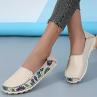 Daznico Womens Shoes Fashion Women's Disherable Lace Up Обувки Плоски обувки Небрежни обувки Обувки за жени Бежово 6.5-7